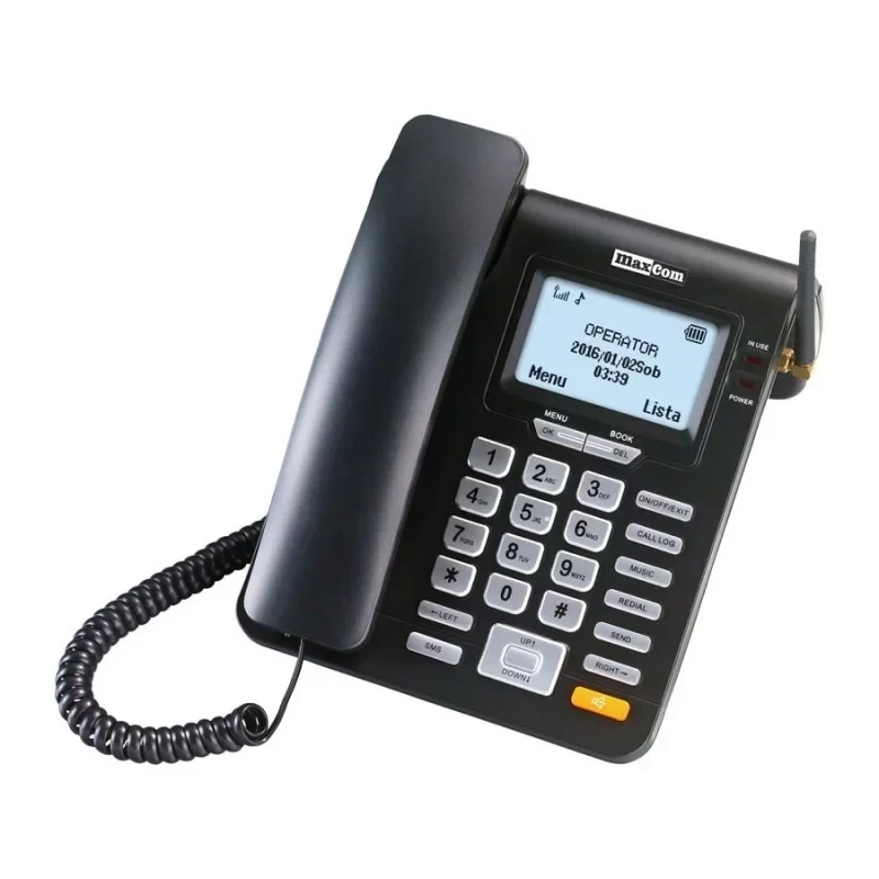 Maxcom Fiksi telefon MM28D, Crni