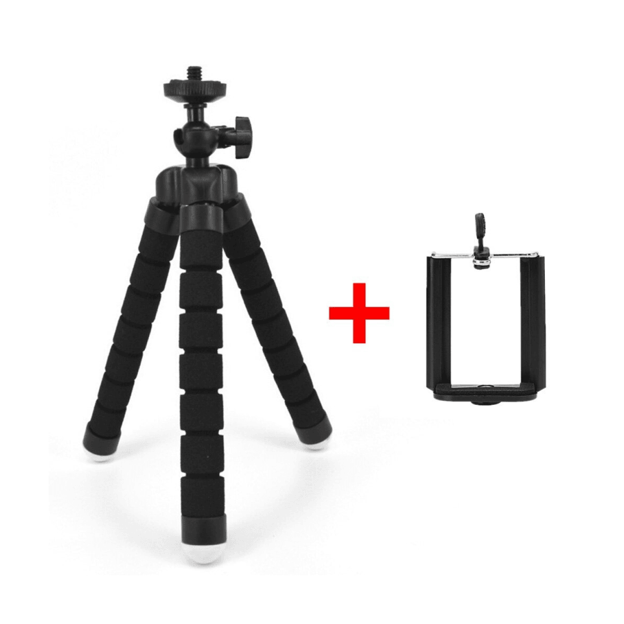 Fleksibilno držač za telefon, Tronožac, Crni