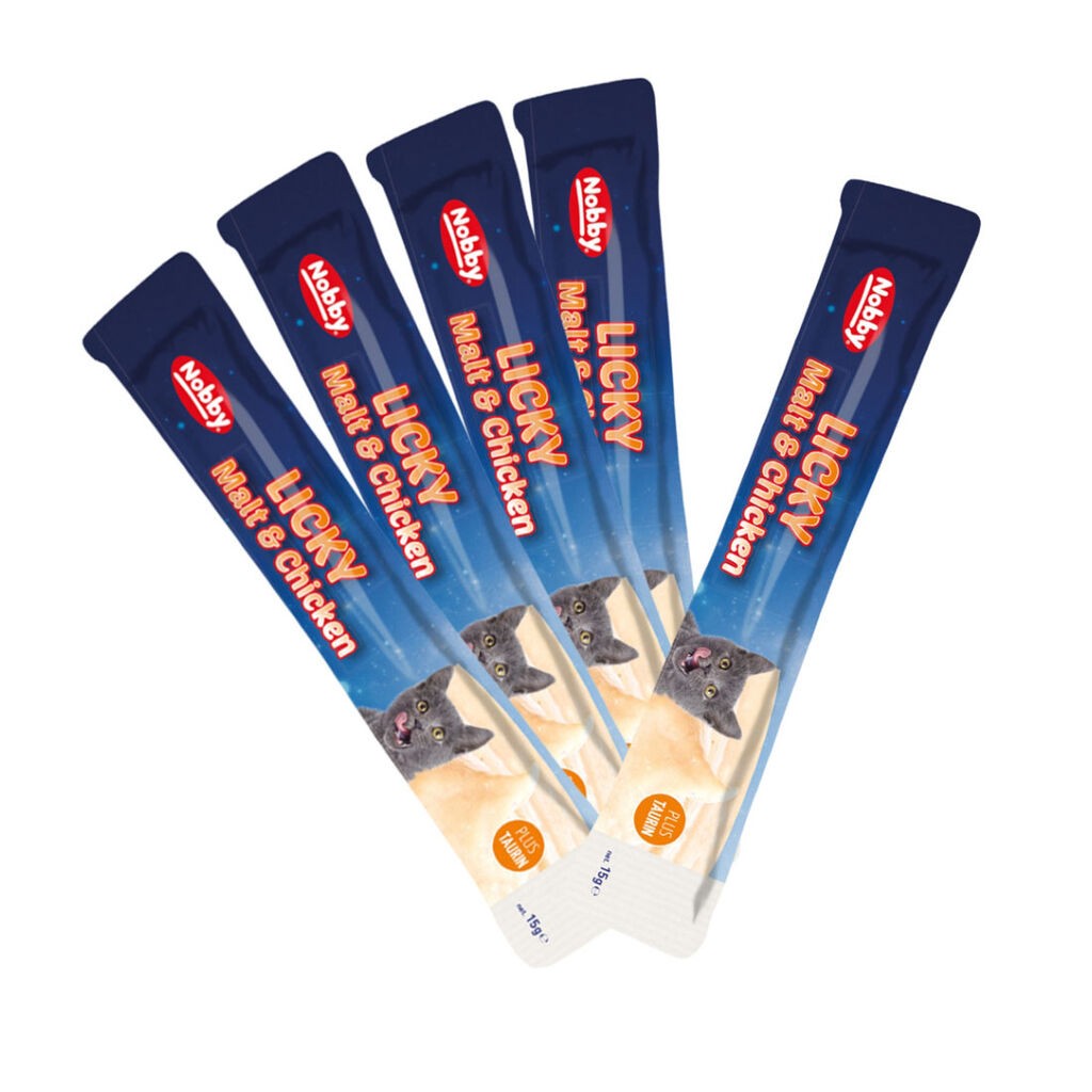 Nobby Poslastica za mačke Starsnack Licky Malt&Piletina, 25 komada, 15 gr