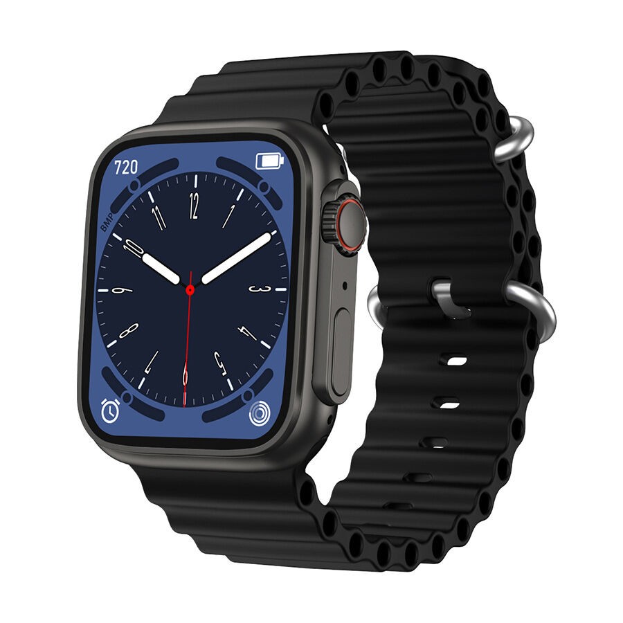 Modio Pametni sat MC77, 2", 190 mAh, Crni