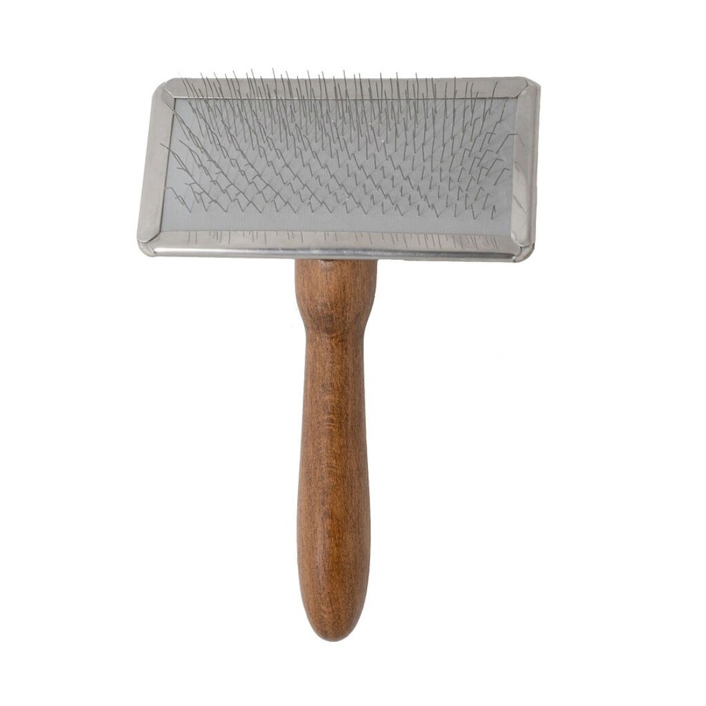 Tauro Pro Line Četka sa metalnim obodom zubi 11 mm za pse, 4.5x9 cm, Smeđa