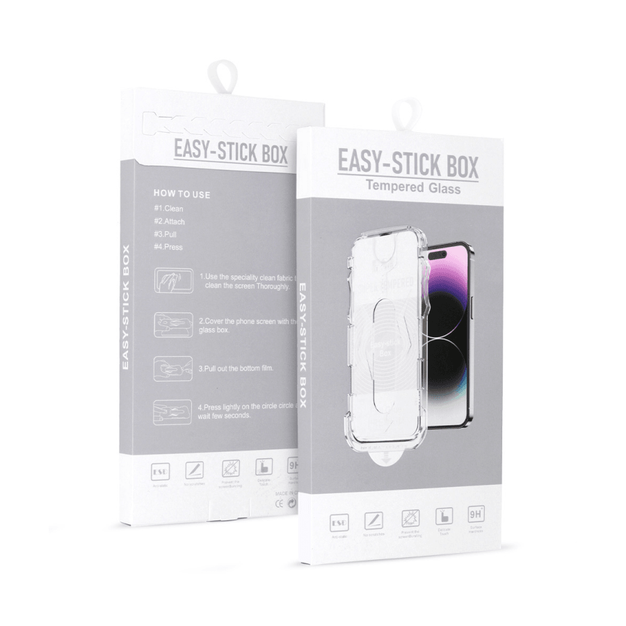 Easy-Stick Zaštitno staklo za mobilni telefon Iphone 14 Pro, Crno