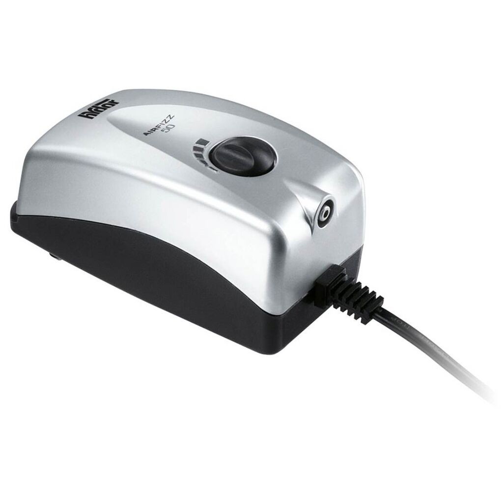 Ferplast Vazdušna pumpa za akvarijume Airfizz 50, 12.4x6.3x5.9 cm, Crna