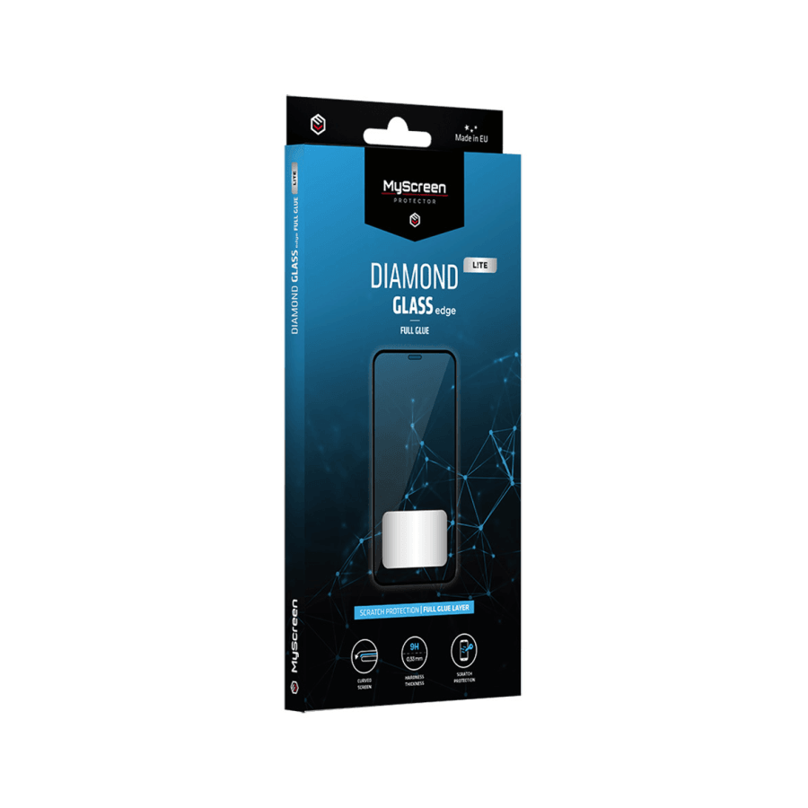 Myscreen Kaljeno zaštitno staklo za mobilni telefon Iphone 15 Pro (6,1"), Crno