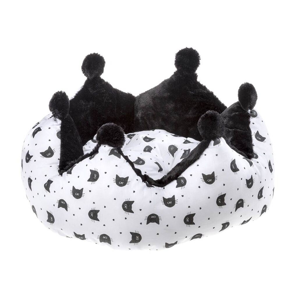 Ferplast Pamučna ležaljka za mačke Mikado, 60x55x30 cm, Bijelo-crna