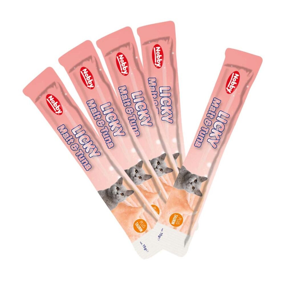 Nobby Poslastica za mačke Starsnack Licky Malt&Tuna, 5x15 gr