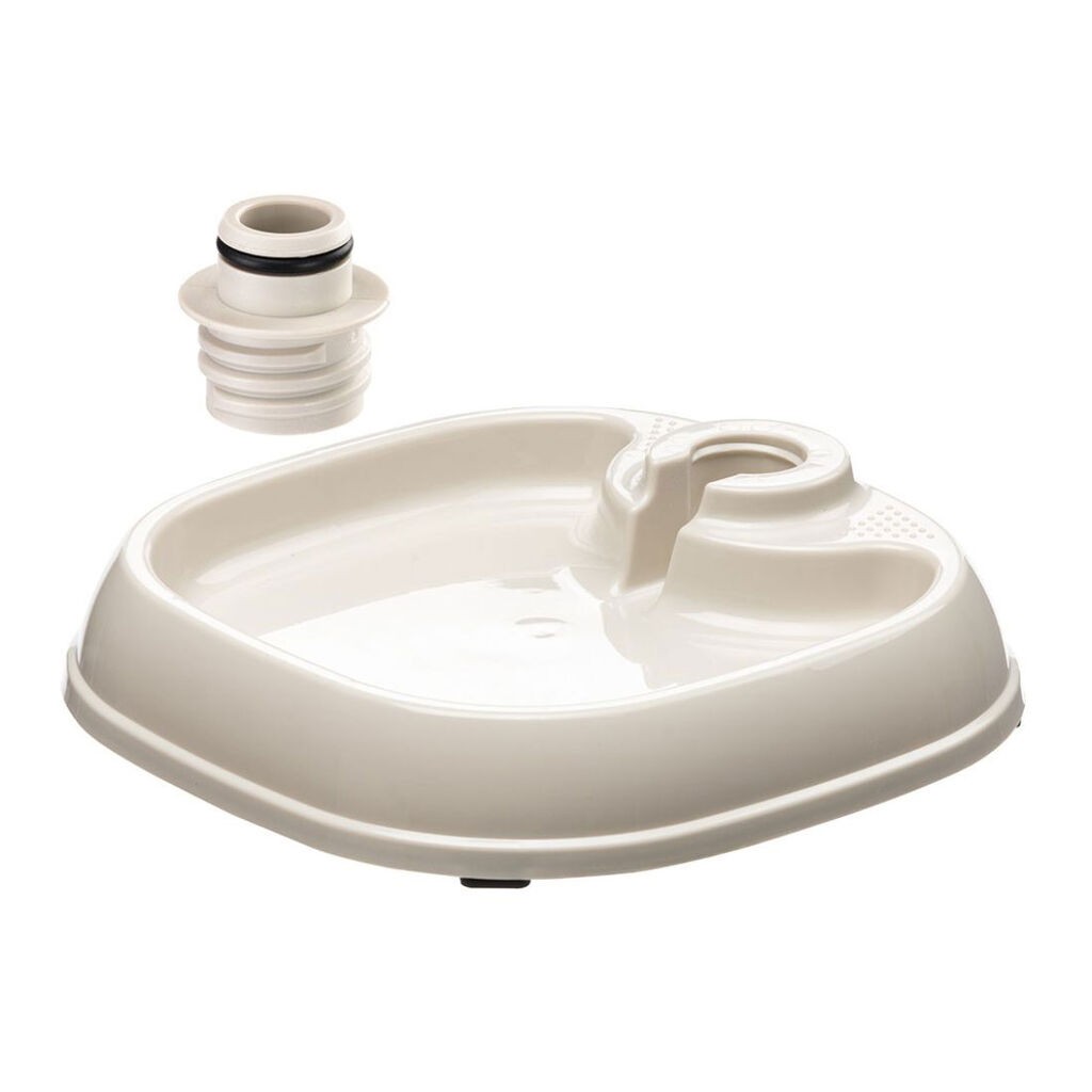 Ferplast Dispanzer za hranu i vodu za pse i mačke Tota 1, 23x21x5 cm, 0.4 L, Bijeli