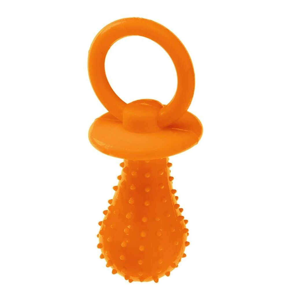 Ferplast Dental gumena igračka za pse cucla PA 6422, 3.5x9.5 cm, Narandžasta