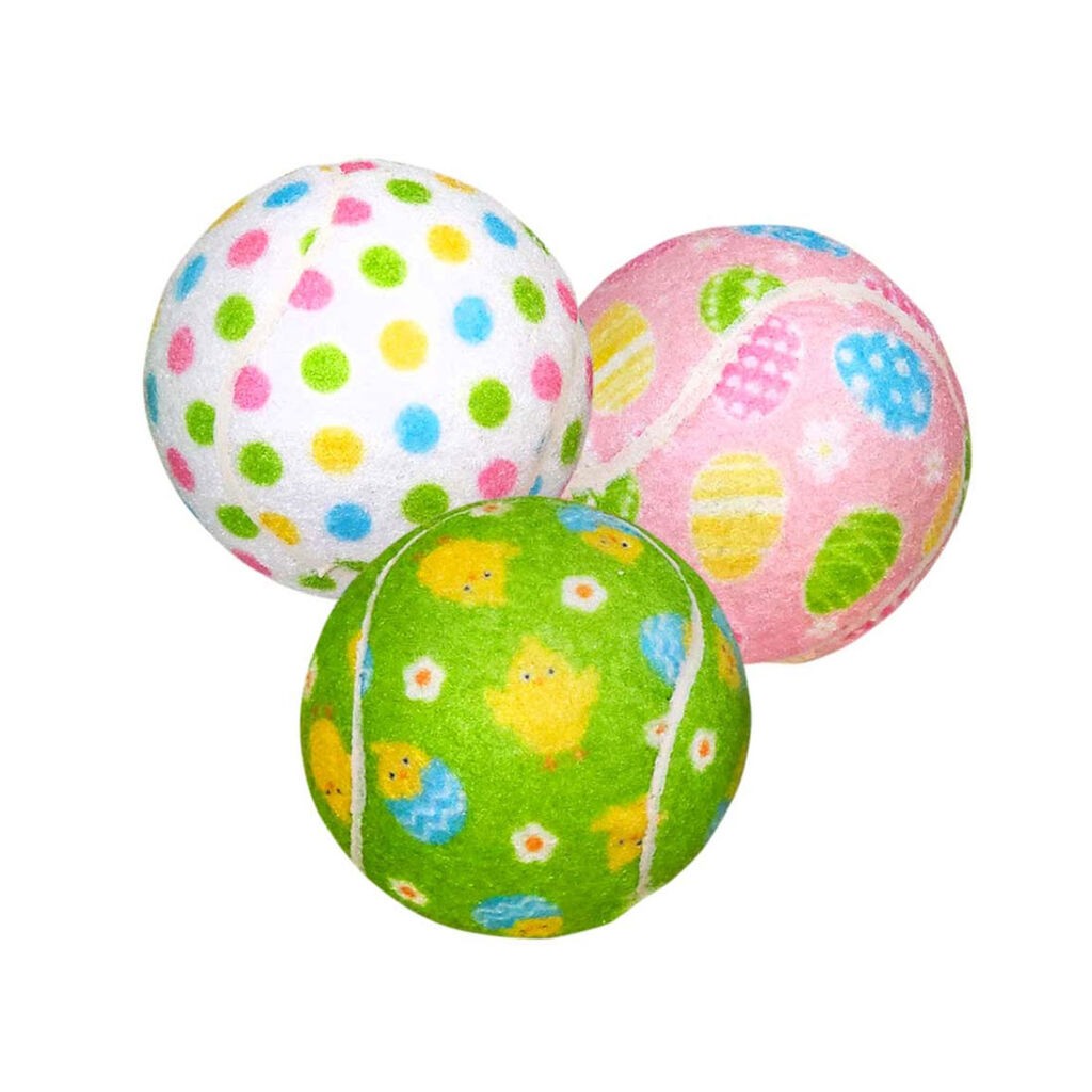 Nobby Igračka za pse Teniska loptica M, 6.5 cm, 3 komada, Šarene