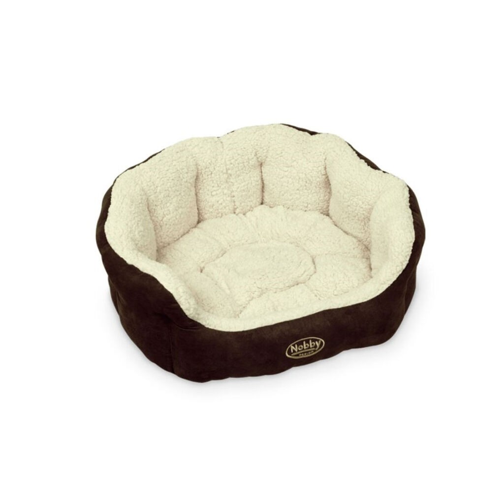 Nobby Ležaljka ovalna za pse i mačke Taika, 45x40x19 cm, Braon