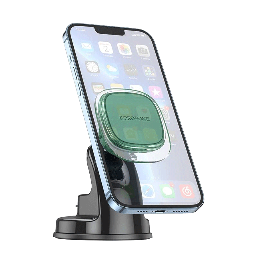 Borofone Univerzalni magnetni auto držač za mobilni telefon BH83, Crno-zeleni