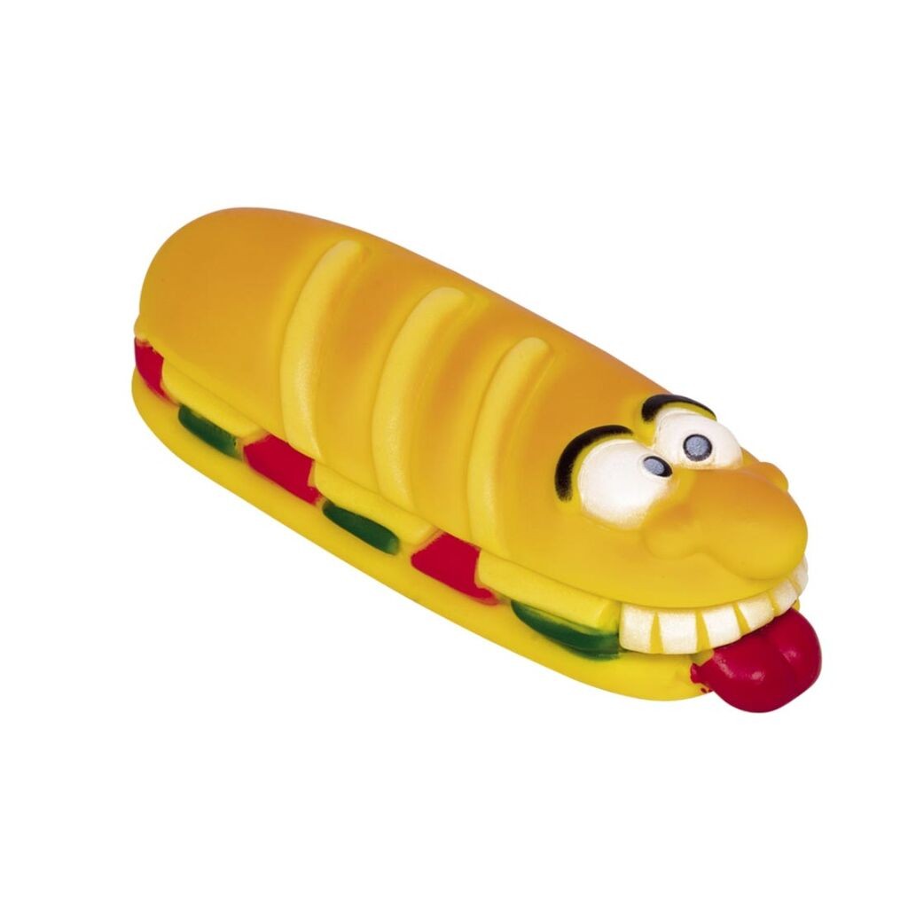 Nobby Igračka za pse Sendvič vinyl Classic, 19 cm, Šarena