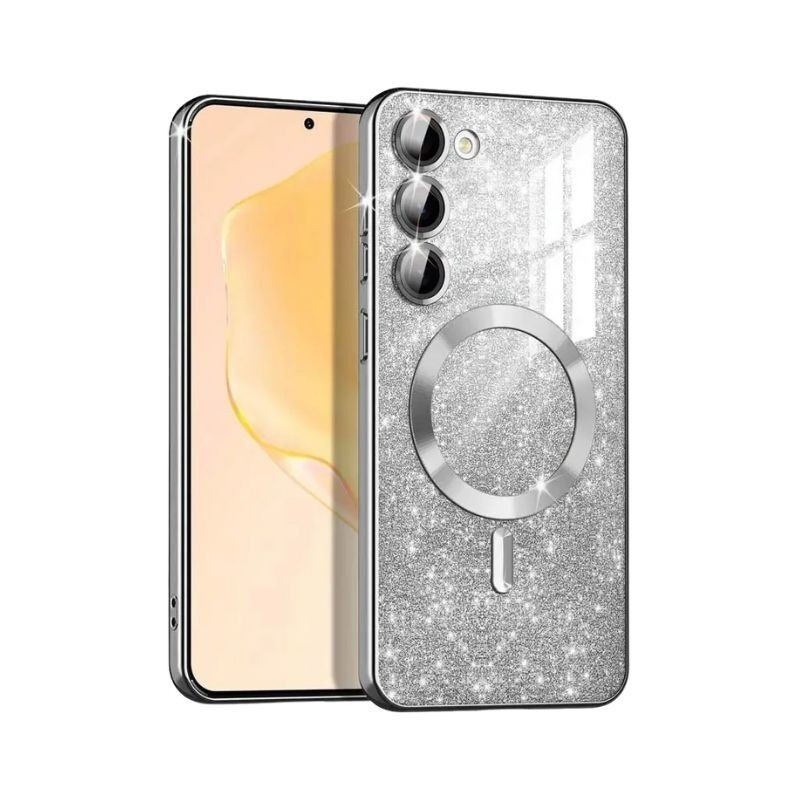 MagSafe maska za mobilni telefon Samsung A25 Glitter, Srebrna boja