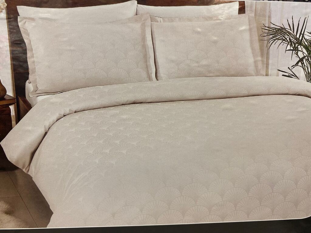 Tac Set posteljina Dupla Cross, krem boje