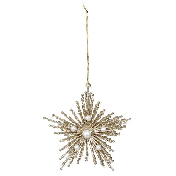 Atmosphera Ukras za jelku, Viseća zvijezda, zlatne boje