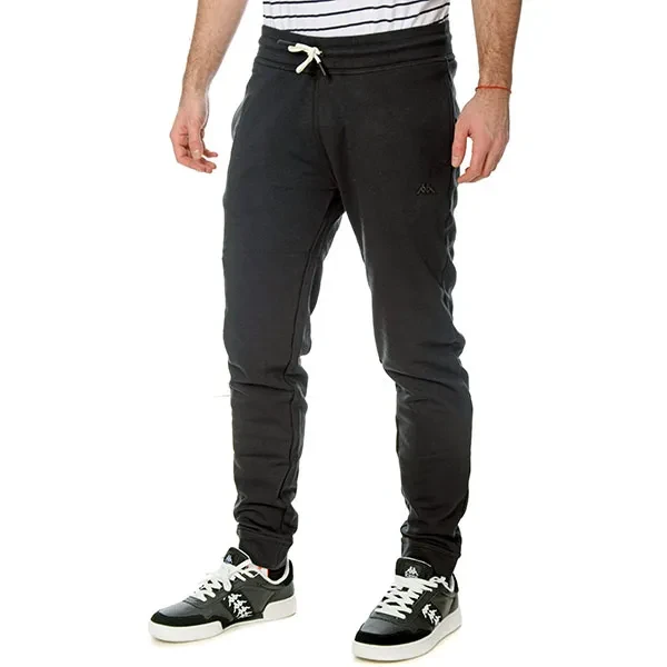 ROBE DI KAPPA donji dio muške trenirke Delfo terry, crni