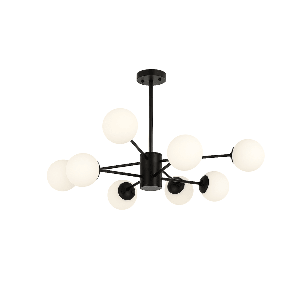 Giga Luster D8016/8, E27*8, Crni