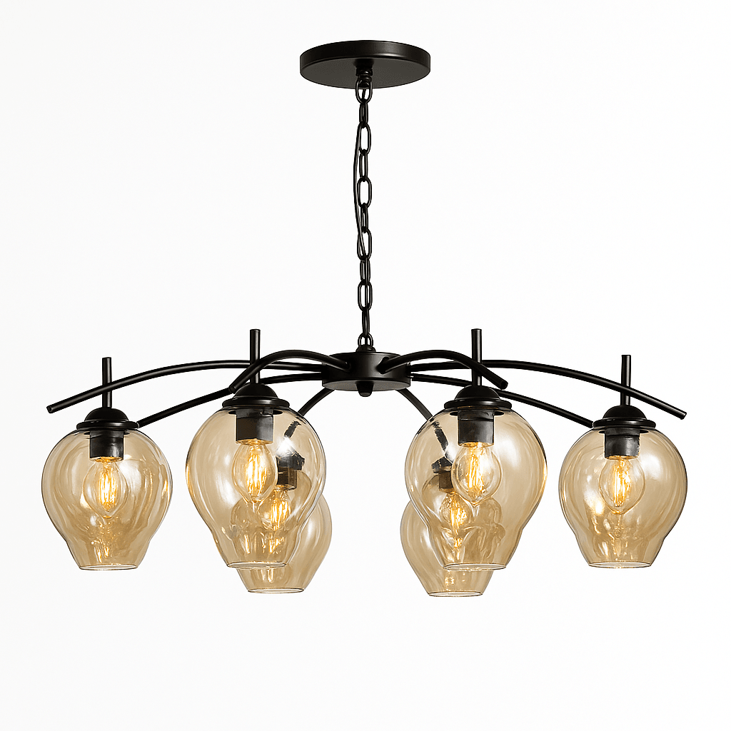 Giga Luster D8300-8R, E27*8, Crni