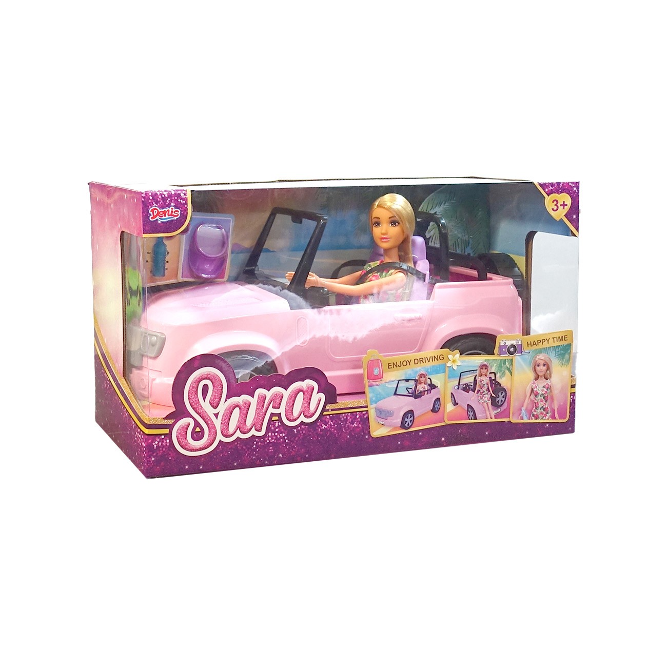 Set lutka Sara sa kabrioletom, 2 diela