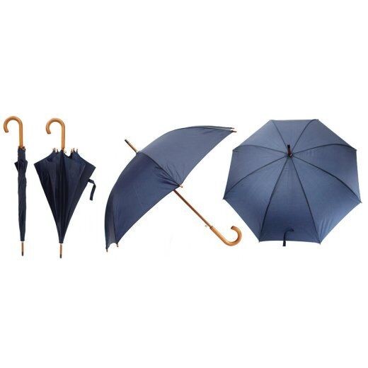 Berg Kišobran, Drvena ručka, 105cm, Tamnoplavi