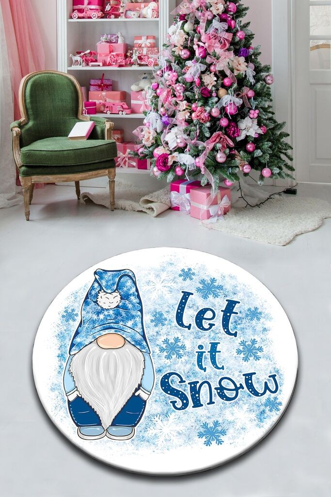 Conceptum Hypnose Tepih Sneh, 200 x 200cm, Plavo-bijeli