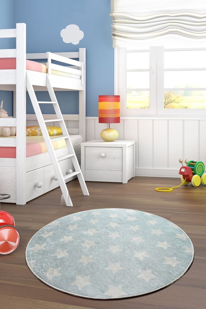 Conceptum Hypnose Tepih Yildiz - Plavi, 200cm, Plavo-bijeli