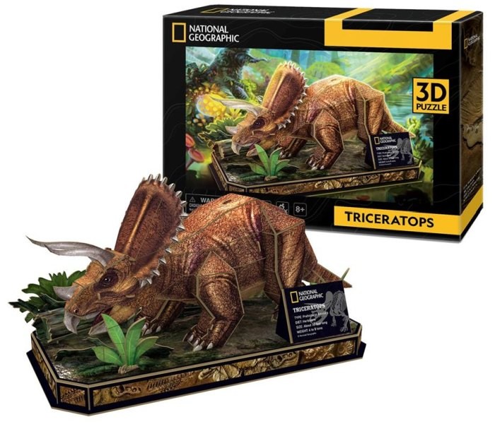 KUBIČNA ZABAVNA Slagalica 3D Triceratops DS1052h