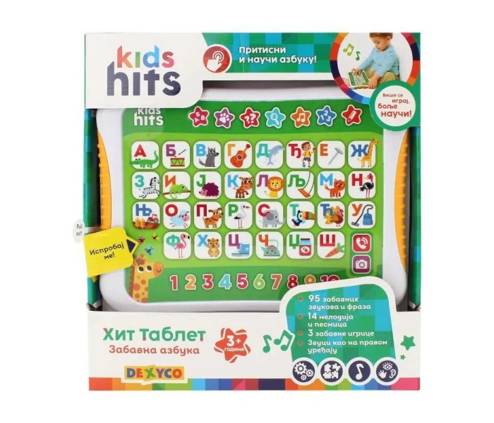 Dječji hitovi Igračka udarna ploča abv zabavna, šarena