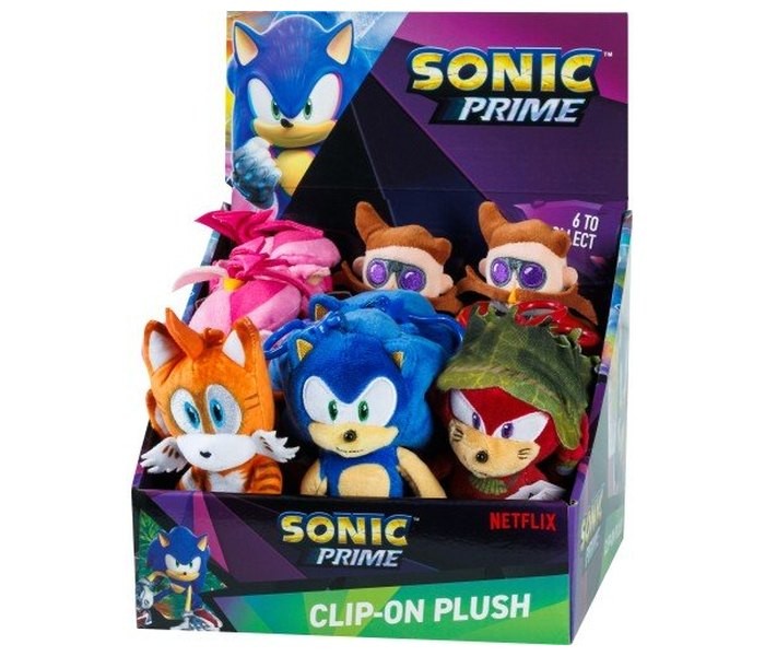 Jakks Pacific Sonic S1 Plišana igračka s kopčom, sorto, Plava