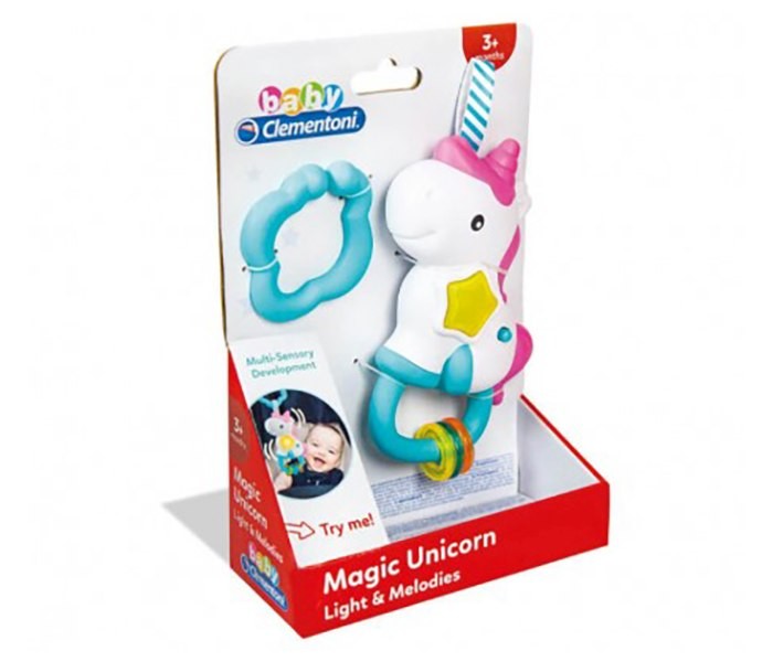 CLEMENTONI BABY Zvečka Jednorog