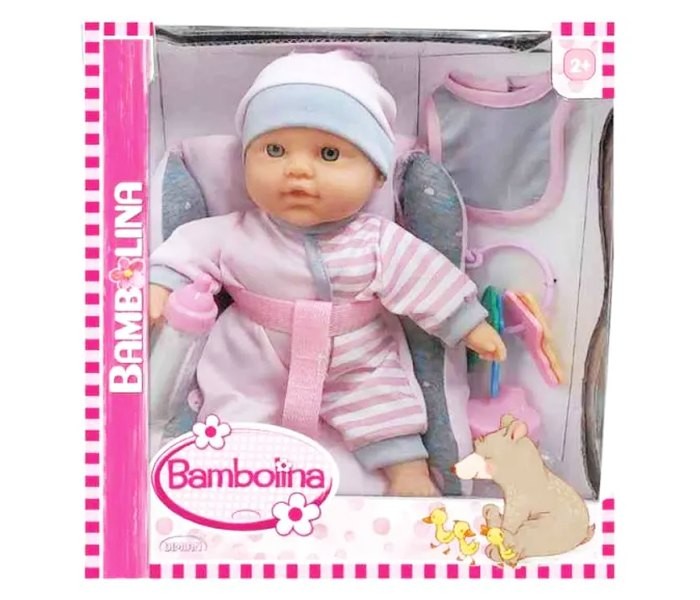 DIMIAN Lutka beba sa Bambolina autosjedalicom