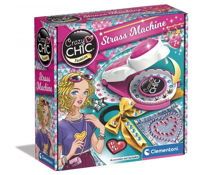Clementoni Kreativni set za djevojčice Crazy Chic Strass mašinice
