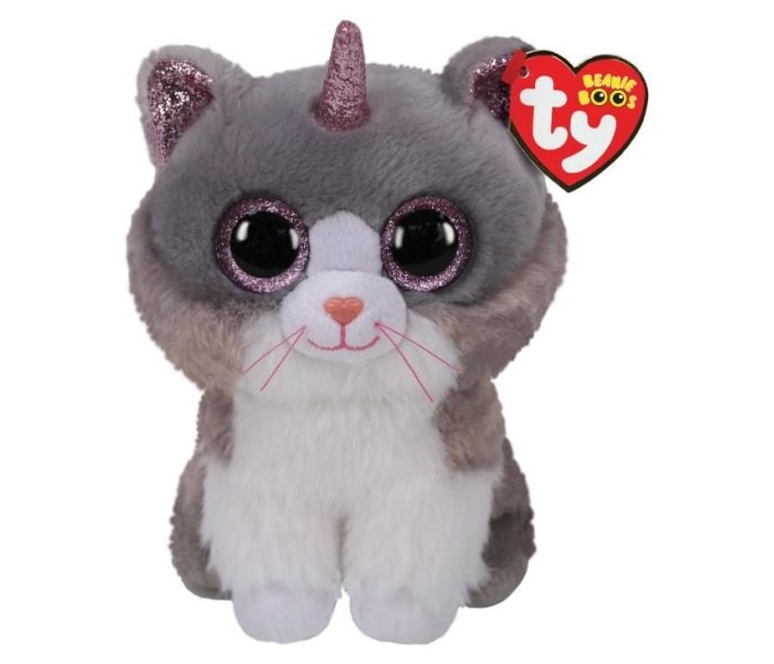TY Plišana igračka Mačka Asher siva