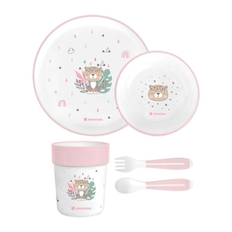 Kikka Boo Posude Pp Set Savanna Pink Roze