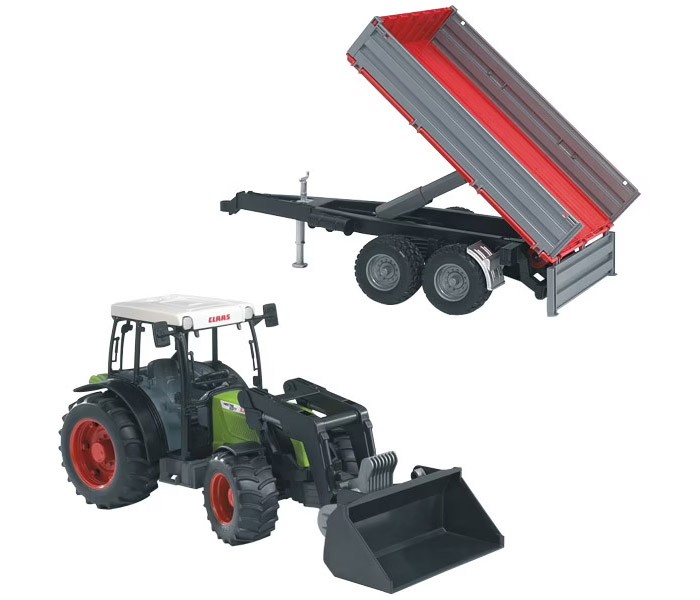BRUDER Traktorski utovarivač s prikolicom 2112