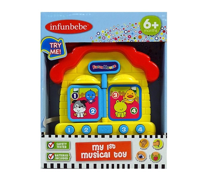 INFUNBEBE Igračka Životinjska farma Žuta