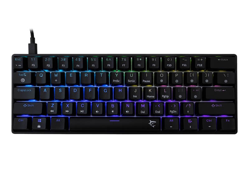 WHITE SHARK Tastatura Shinobi 2 TKL, Mehanička, 60%, Crna