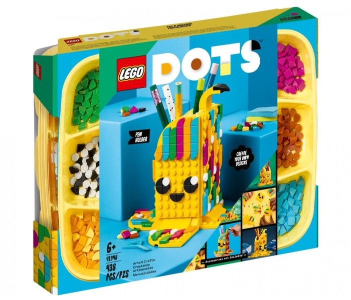 LEGO Cubes Dots Slatki držač za olovke za banane