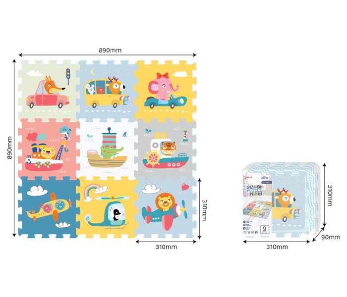 Transportna slagalica od 9 dijelova 31X31cm