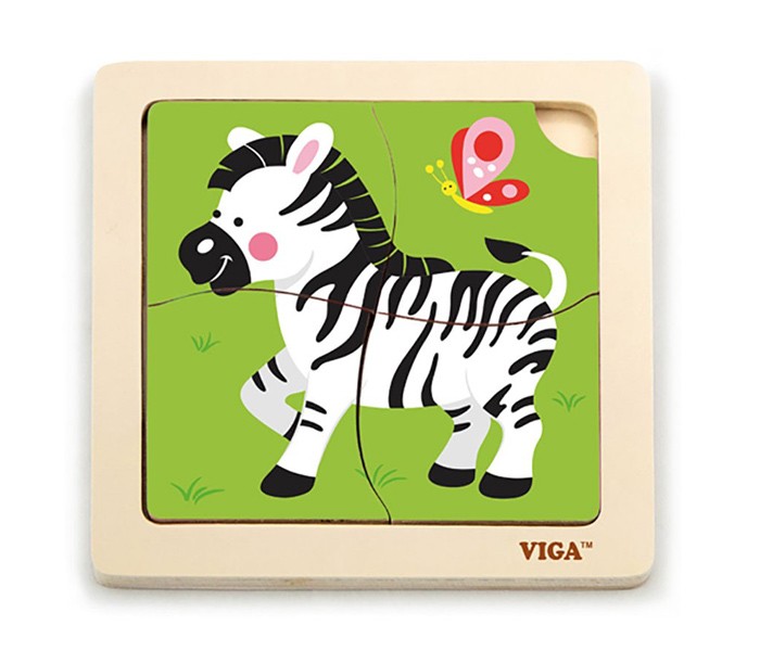 Viga drvoIgračka Master drvene puzle zebra,Šarena