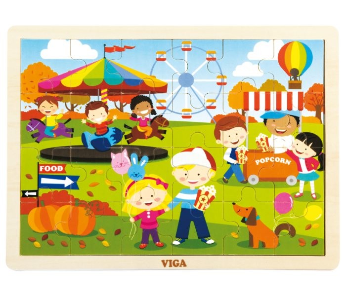 Viga drvoIgračka Master drvene puzle jesen,Šarena