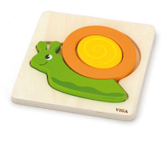 VIGA drvena slagalica puž