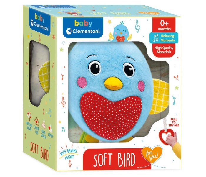 Clementoni Igračka za bebe Ptica, Šarena