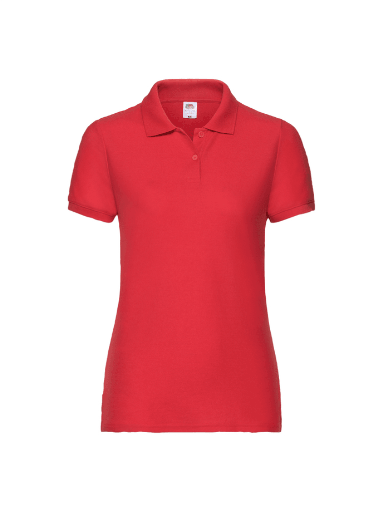 Fruit of the Loom Majica fol lady fit polo, Crvena
