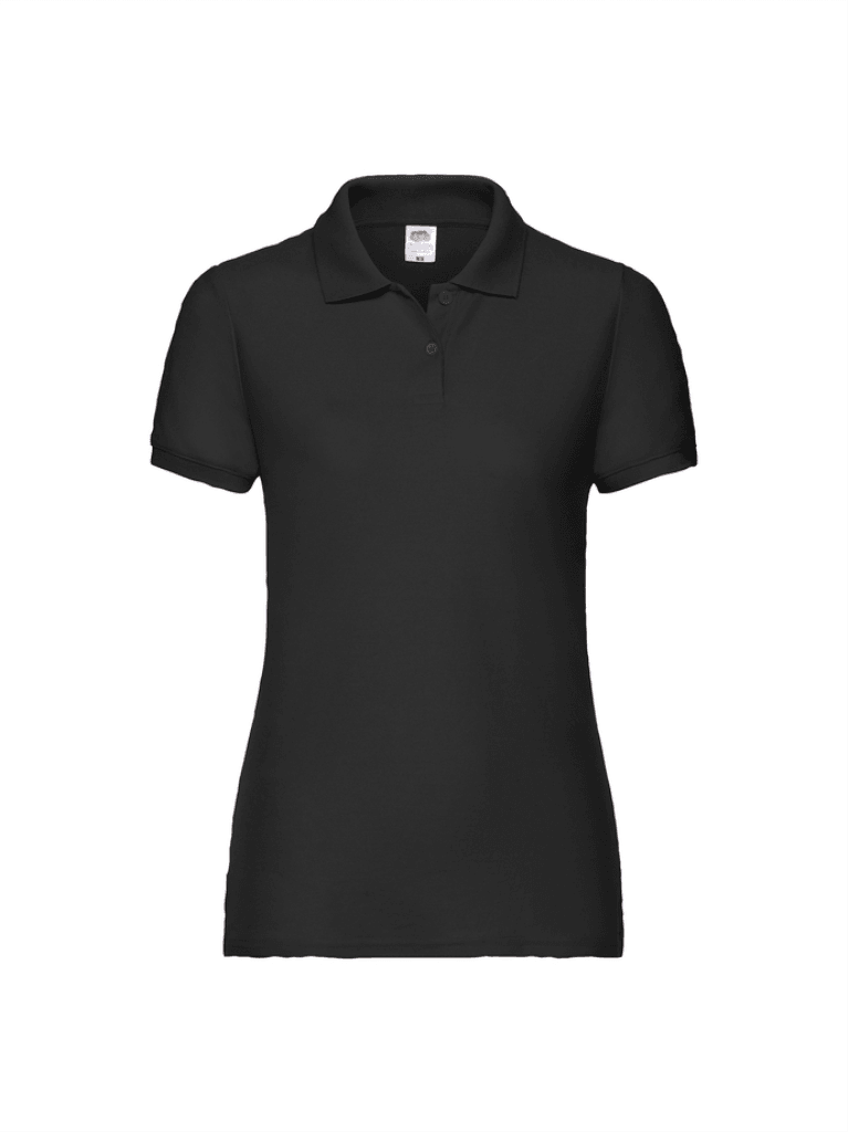 Fruit of the Loom Majica fol lady fit polo, Crna