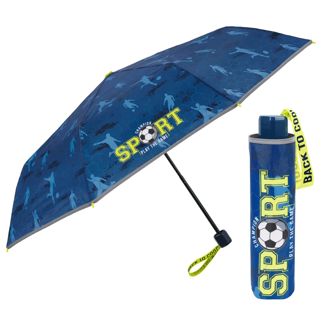 Perletti Kišobran sklopivi nogomet, Plavi