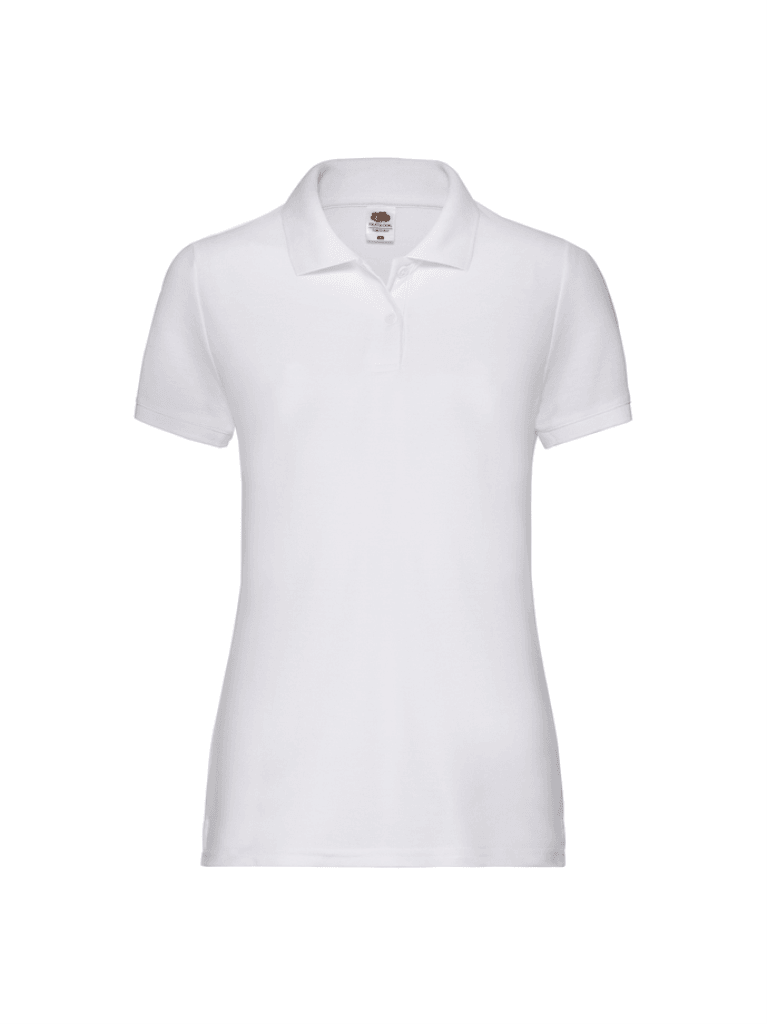 Fruit of the Loom Majica fol lady fit polo, Bijela