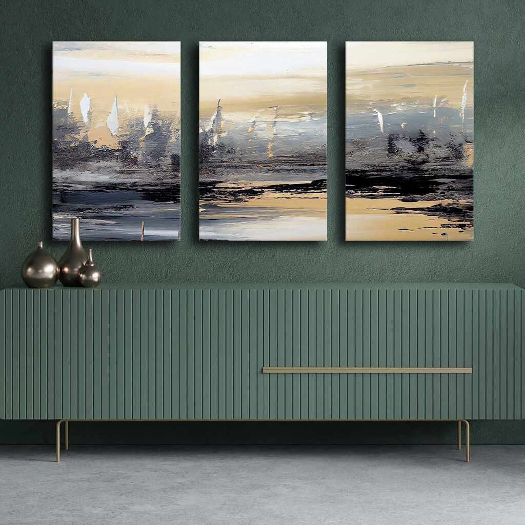 Wallity Slika na platnu 3P4570GSC-004, 45 x 70 cm, 3 dela
