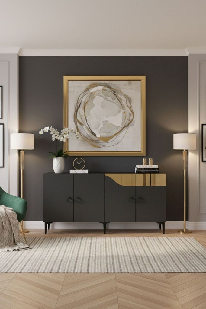 Hanah Home Dresser Gamma 150, antracit-zlatna