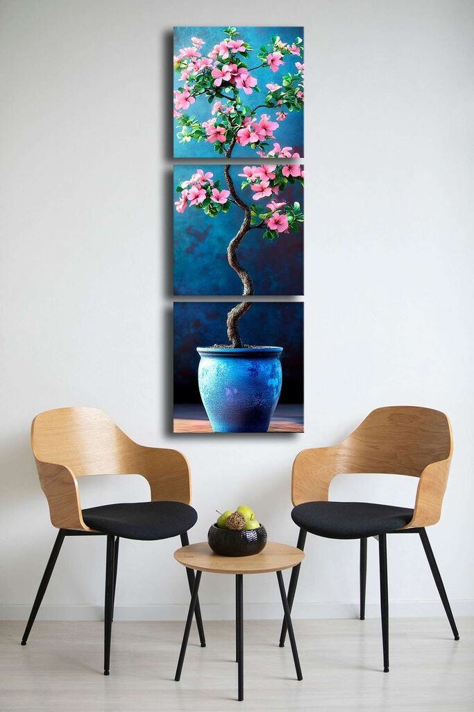 Wallity Slika na platnu 3P4545BSRC-005, 45 x 45 cm, 3 dela